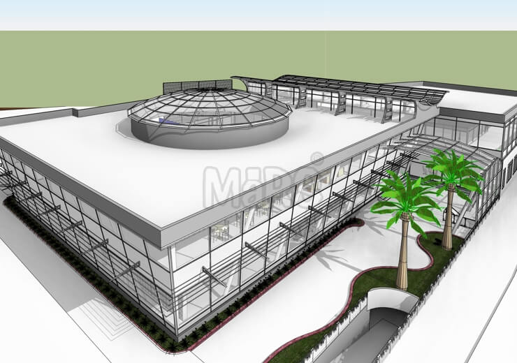 Architectural BIM Model of Shopping Mall
