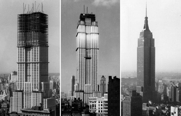 Well-marked Empire State Building project with structural and ...